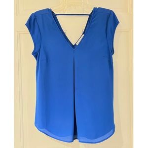 Daniel Rainn V-Neck Cap-Sleeve Blouse
